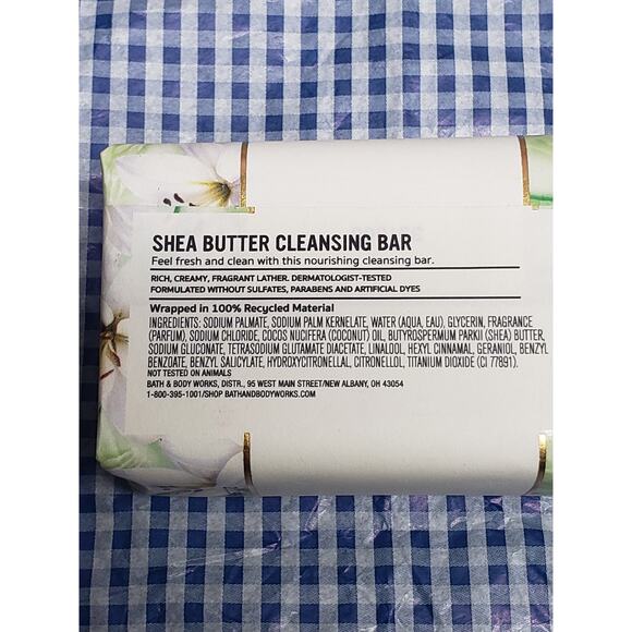BBW Cucumber & Lily Shea Butter Cleansing Bar Soap Set of 2 - Picture 2 of 2
